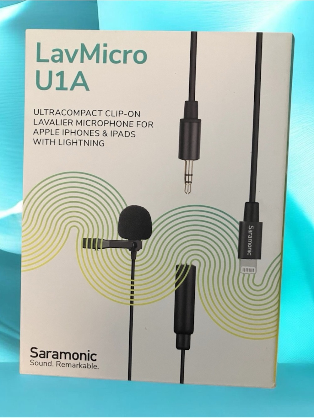LavMicro U1A Black Clip-On Lavalier Microphone for iPhone & iPad